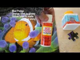 Use as puzzle saver : Puzzle Guard Versus Mod Podge Product Comparison Preserve Your Puzzle Youtube