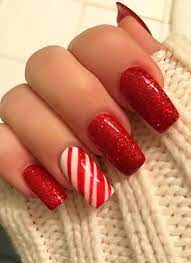 All that glitters is gold. Nagel Weihnachten Christmas Nails Easy Christmas Nails Acrylic Holiday Nails Winter