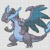 Flamiaou pixel art pokemon facile. 1