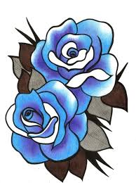 Blue Roses Tattoo Design By Kxtt Blue Rose Tattoos Rose Tattoos Rose Tattoo Design