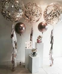 18th Birthday Black And Rose Gold Themed Party Image Result For Rose Gold And Black Birthday Rose Gold Party Gold Party Rose Gold Balloons