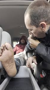 Filthy Pleasure: Homeless Hunk's Feet and Arse