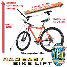 Smooth pulleys and latches make lifting even heavy bikes super easy. Rad Cycle Products Garage Mountain Bicycle Hoist Ceiling Mounted Bike Rack Reviews Wayfair