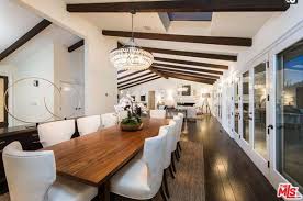 The flexible space of the ray dining room makes this room ideal for small to medium size groups. The Dining Room Mila Kunis Los Angeles Mansion Lonny