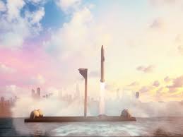 The starship hits the landing pad and explodes. Elon Musk Spacex Is Building Floating Launch Platforms For Starship Business Insider
