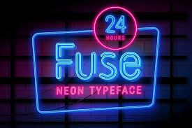 This neon wrapped lamp cord looks great doesn't it? 35 Timeless Neon Fonts To Electrify Your Designs Hipfonts