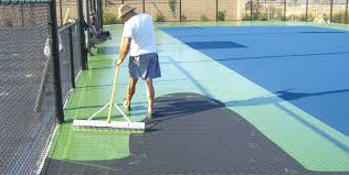Typical tennis court surfaces simply don't last long and require a lot of maintenance. Tennis Basketball Court Resurfacing Repair Contractor