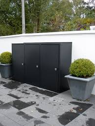 Mulleinhausungen Gartensitzplatz Moderner Garten Mulltonnenverkleidung