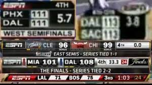 Nbcsn spanish grand prix motogp mon 2:30am mst. Evolution Of Nba Scoreboards Part 1 Nba On Espn Youtube