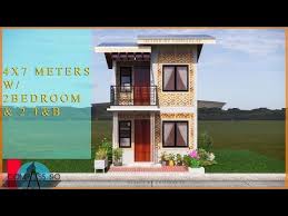 Check spelling or type a new query. 4x7 Meters Two Storey Half Amakan House Design W 2 Bedroom Youtube In 2021 Small House Design Philippines 2 Storey House Design House Design