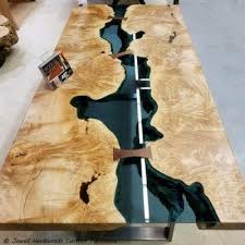 Pin On Resin River Table
