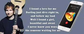 Ed Sheeran Perfect Ringtone Free Download For Iphone 11 Xs X 8