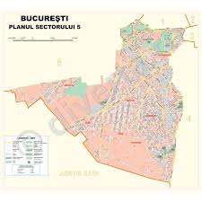 Va punem de asemenea la dispozitie harta judetului si a localitatilor unde puteti verifica corectitudinea codului postal. Sectorul 5 Bucuresti Harta Plan De Perete Rutiera Administrativa 125x140 Cm Laminata Baghete