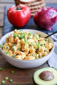 Good basic chicken salad, but could use a lot more oomph from more curry powder, and perhaps some currants or cranberry. Copycat Trader Joe S Curried Chicken Salad The Roasted Root