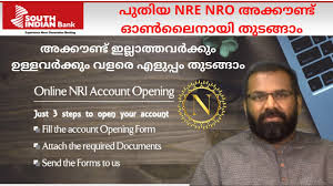 Joint account with resident close relatives is permitted only under former (nri) or survivor (resident) basis. Open New Nri Nro Bank Account Online South Indian Bank Youtube