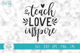 Download Teach Love Inspire Shirt Teacher Gift Graphic By Easyconceptsvg Creative Fabrica PSD Mockup Templates