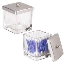 100m consumers helped this year. Mdesign Modern Glass Square Bathroom Vanity Countertop Storage Organizer Canister Jar For Cotton Swabs Rounds Balls Makeup Sponges Bath Salts 2 Pack Clear Brushed Buy Online In Antigua And Barbuda At