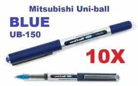 Luminio made in japan mitsubishi jet stream patriot (ebony) wooden ballpoint pen. 10x Blue Ub 150 Uni Ball Gel Pen Uniball Eye Micro Box Made In Japan Mitsubishi Ebay