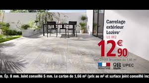 Ttc/le m² soit 9€62 ttc/la pièce. Brico Depot Passe A L Action Gres Cerame Emaille Lozere Grip Youtube