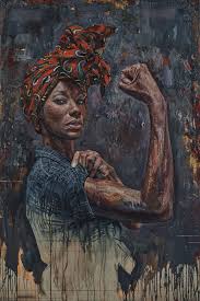 Artwork African Woman Art Black And White Powerful Portraits Spotlight Black And Brown Women Of New York Female Art African American Art Black Art