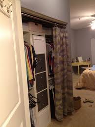 Our designers suggest installing wood molding in geometric shapes to create a modern contemporary look. Changing Closet Doors To Curtains Charlestoncrafted