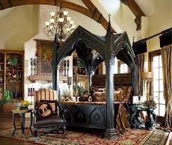 Gothic Bedroom Decor For The Unique Sense Of Dark And Bleak Bedroom Decor Victorian Bedroom Gothic Bedroom Gothic House