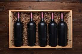 Wood Case Of Red Wine Bottles Red Wine Bottle Wine Case Wine Bottle