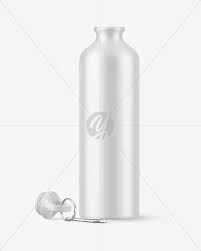 Download Matte Aluminum Water Bottle With Sork Mockup In Bottle Mockups On Yellow Images Object Mockups