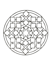 Maybe you would like to learn more about one of these? Simple Mandala With Some Squares Easy Mandalas For Kids 100 Mandalas Zen Anti Stress