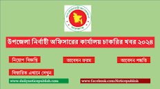 উপজেলা নির্বাহী অফিসারের কার্যালয় চাকরির খবর ২০২৪ – Upazila Nirbahi Office  Job Circular 2024