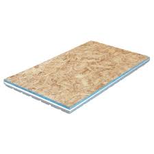 Amdry 1 6 In X 2 Ft X 4 Ft R5 Osb Insulated Subfloor Panel Amd0140g The Home Depot Osb Finishing Basement Basement Flooring
