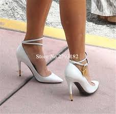 Update your pumps collection now, over 1000 unique styles pumps, free shipping to worldwide, buy pumps online, up to 50% off. Design Pointed Gold Pattern Leather Lock Pumps Ankle Straps Thin Heel Pink High Heels Dress Shoes Best Crossdress Tgirl Store