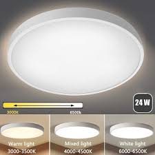 Led lights are the latest and greatest in kitchen decor. Dimmable Led Ceiling Light 24w Round Flat Led Ceiling Lighting 3000 6500k White For Kitchen Closet Garage Hallway Walmart Canada