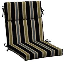 Lvtxiii indoor/outdoor square tufted wicker seat cushions pack of 2, patio decorative thick chair pads seat cushions set for patio garden home, 19x19x5, paisley multi 4.6 out of 5 stars 29 $55.99 $ 55. Hampton Bay Black Ribbon Stripe Outdoor Dining Chair Cushion Jc24062b 9d6 The Home Depot