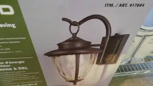 Altair Lighting Outdoor Led Lantern Light Rubbed Bronze Finish W Hammered Glass