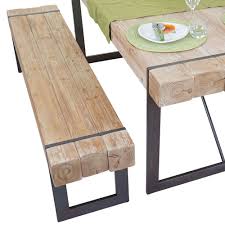 Voir plus d'idées sur le thème banc salle à manger, banquette salle à manger and since it's so big, and i'll be there so long, maybe i also need a table nearby. Mendler Banc Salle A Manger Hwc A15 Sapin Massif Rustique 195cm Chaises Rue Du Commerce