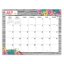 Floral Large Academic Desk Pad In 2020 Desk Calendar Pad Desk Pad Writing Space