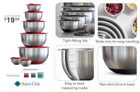 We did not find results for: Tramontina 14 Piece Covered Stainless Steel Mixing Bowl Set 19 98 Free Shipping Sam S Club Members Only Heavenly Steals