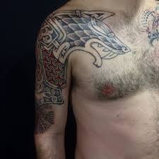 Artist ig @tatu_swede nice #shieldwall #tattoo #heathens #asatru #dotworktattoo #norse #norsetattoo #vikingtattoo #vikings thanks olaf! 125 Nordic Viking Tattoos You Will Love With Meanings Wild Tattoo Art