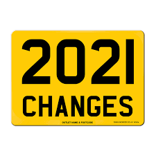 Black, red, grey and pink. 2021 The Year Of Number Plate Changes Bnma