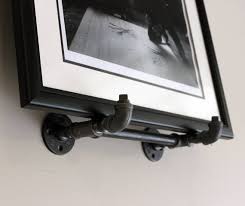 Black Iron Industrial Wall Art Frame Easel Stand Hanger In
