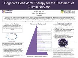 Cognitive Behavioral Therapy For The Treatment Of Bulimia