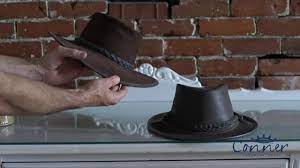 How To Shape And Stretch An Outback Leather Hat Youtube