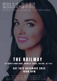 Tomorrow night at the Railway Bolton 9pm