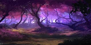 Purple Forest By Kirk Quilaquil Stevenage England Fantasy Landscape Landscape Scenery Landscape Art