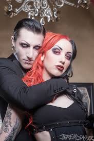 Chris Motionless Ash Costello In The Music Video For Angel Eyes By New Years Day Ft Chris Motionles New Years Day Band Ashley Costello Motionless In White