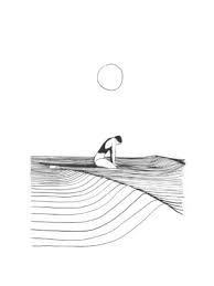 Surfart Surf Drawing Minimalist Painting Art