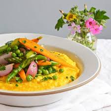 Dinner Party Recipe Polenta With Spring Vegetable Ragout Recipe Vegetable Ragout Recipe Dinner Party Recipes Spring Vegetables