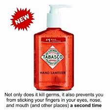 Tabasco Hand Sanitizer Hand Sanitizer Tabasco Sanitizer