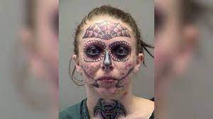 Claiming it's all a mixup caused by a pork burrito. Ohio Woman With Memorable Face Tattoo Arrested For Third Time In Six Months Fox61 Com